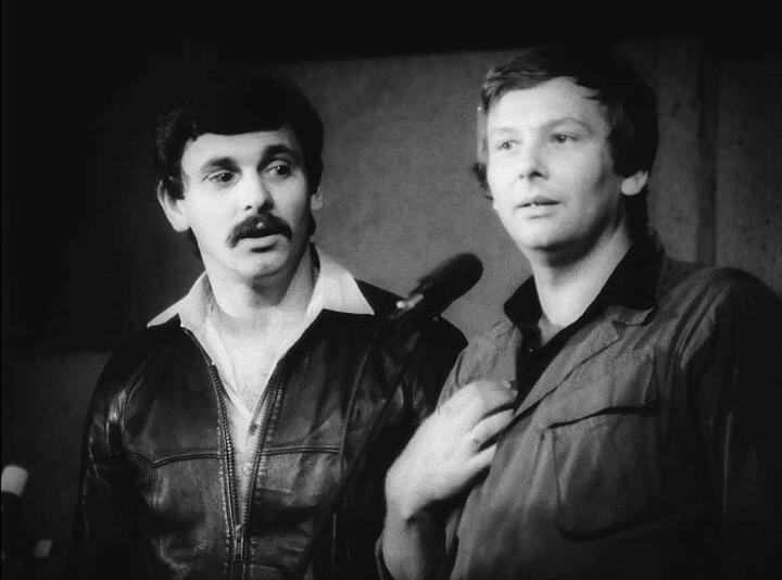 Tadeusz Osipowicz i Zenon Laskowik w programie "Szlaban"